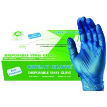 GREAT GLOVE BNM60020-XL Vinyl Food Service Grade General/Multi-Purpose Gloves, Powdered, Smooth, Latex-Free, DINP and DEHP Free, Synthetic, Medium, 3 mil - 3.5 mil, Blue (Pack of 1000)