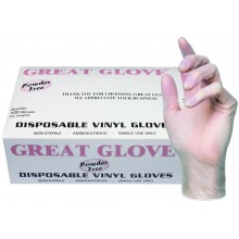 GREAT GLOVE NM70005-S-CS Vinyl Industrial Grade Foodservice Glove, 4 mil, Powder-Free, Latex-Free, Allergy-Free, Smooth, Economical, FDA 177.1950 Compliant For Food Contact, Clear, Small (Pack of 1000)