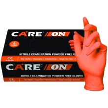 SKINTX CARE ON50005-S-CS Orange Nitrile Exam Gloves, Powder-Free, 6 mil, Palm Textured, Latex-Free, Non Sterile, Ambidextrous, Small, Orange (Pack of 1000)